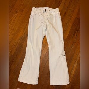 METROPOLIS GLACIER by COULOIR  SNOW WHITE SKI PANTS SIZE 8 Worn Once